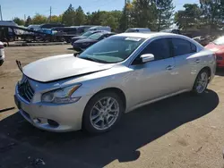 Salvage cars for sale at Denver, CO auction: 2011 Nissan Maxima S