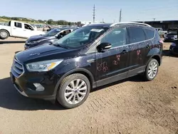 Salvage cars for sale at Colorado Springs, CO auction: 2017 Ford Escape Titanium