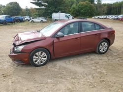 Salvage cars for sale at North Billerica, MA auction: 2012 Chevrolet Cruze LS