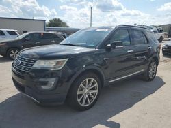 Salvage cars for sale at Orlando, FL auction: 2016 Ford Explorer Limited