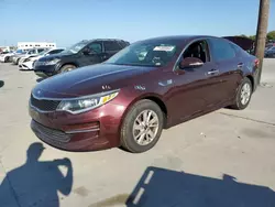 2018 KIA Optima LX en venta en Grand Prairie, TX