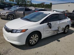 Honda salvage cars for sale: 2012 Honda Civic LX