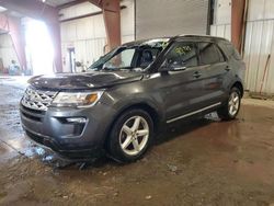 Salvage cars for sale from Copart Lansing, MI: 2018 Ford Explorer XLT