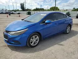 Chevrolet salvage cars for sale: 2018 Chevrolet Cruze LT