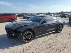 Salvage cars for sale at Houston, TX auction: 2021 Ford Mustang