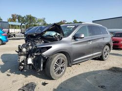 Salvage cars for sale at Spartanburg, SC auction: 2016 Infiniti QX60