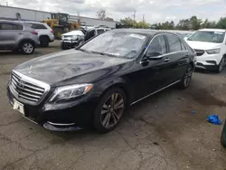 Mercedes-Benz salvage cars for sale: 2015 Mercedes-Benz S 550 4matic