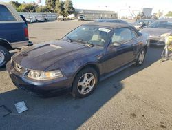 Salvage cars for sale at Martinez, CA auction: 2002 Ford Mustang