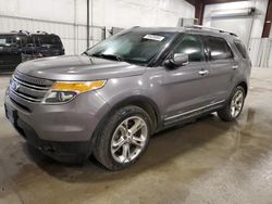 Salvage cars for sale at Avon, MN auction: 2014 Ford Explorer Limited