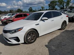 Salvage cars for sale at Riverview, FL auction: 2019 KIA Optima LX