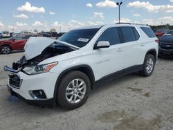 Salvage cars for sale at Indianapolis, IN auction: 2018 Chevrolet Traverse LT