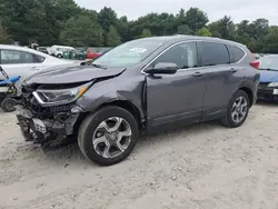 Salvage cars for sale at Mendon, MA auction: 2018 Honda CR-V EX