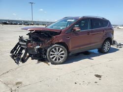 Salvage cars for sale at Wilmer, TX auction: 2018 Ford Escape Titanium