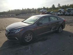 Salvage cars for sale at Windham, ME auction: 2017 Hyundai Sonata SE