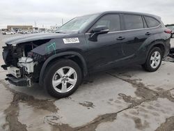 Salvage cars for sale at Grand Prairie, TX auction: 2021 Toyota Highlander L