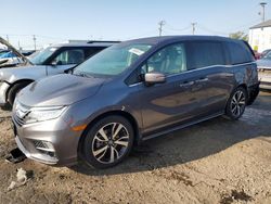 Salvage cars for sale at Chicago Heights, IL auction: 2018 Honda Odyssey Elite