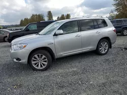 Toyota salvage cars for sale: 2008 Toyota Highlander Hybrid