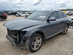 Salvage cars for sale from Copart Houston, TX: 2017 Audi Q5 Premium Plus