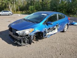 KIA salvage cars for sale: 2015 KIA Forte LX