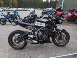 Salvage motorcycles for sale at Graham, WA auction: 2023 Triumph Street Triple RS