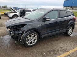 Salvage cars for sale at Woodhaven, MI auction: 2015 Ford Escape Titanium