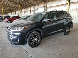 Toyota Highlander se salvage cars for sale: 2017 Toyota Highlander SE