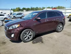 Salvage cars for sale at Pennsburg, PA auction: 2016 KIA Sorento SX