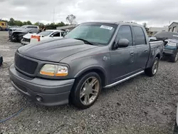 Salvage cars for sale at Hueytown, AL auction: 2002 Ford F150 Supercrew Harley Davidson