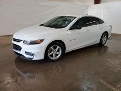 Chevrolet salvage cars for sale: 2017 Chevrolet Malibu LS