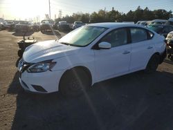 Nissan Vehiculos salvage en venta: 2017 Nissan Sentra S