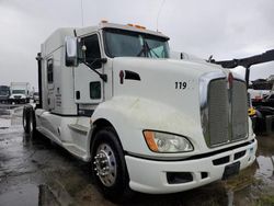 Salvage trucks for sale at Jacksonville, FL auction: 2015 Kenworth Construction T660