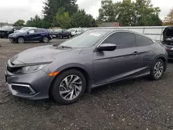 Honda salvage cars for sale: 2019 Honda Civic LX