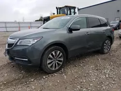 Salvage cars for sale at Appleton, WI auction: 2014 Acura MDX Technology