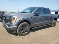 Salvage cars for sale at Woodhaven, MI auction: 2022 Ford F150 Supercrew