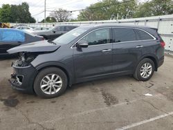 Salvage cars for sale at Moraine, OH auction: 2018 KIA Sorento LX