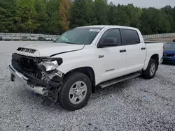 Toyota Tundra salvage cars for sale: 2018 Toyota Tundra Crewmax SR5