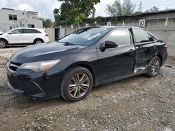 Salvage cars for sale at Opa Locka, FL auction: 2016 Toyota Camry LE