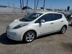 Salvage cars for sale at Van Nuys, CA auction: 2012 Nissan Leaf SV