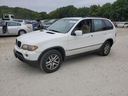 Salvage cars for sale at North Billerica, MA auction: 2006 BMW X5 3.0I