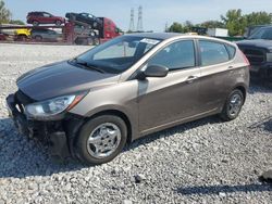 Salvage cars for sale at Barberton, OH auction: 2012 Hyundai Accent GLS