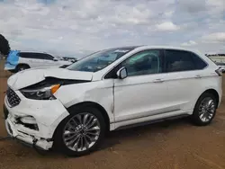 Salvage cars for sale at Longview, TX auction: 2021 Ford Edge Titanium