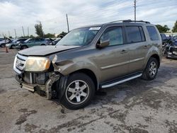 Salvage cars for sale at Miami, FL auction: 2010 Honda Pilot Touring