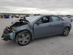 Salvage cars for sale at Grand Prairie, TX auction: 2009 Pontiac G6