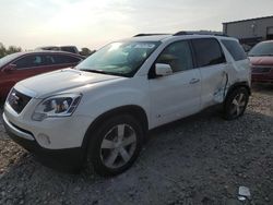 Salvage cars for sale at Wayland, MI auction: 2010 GMC Acadia SLT-1