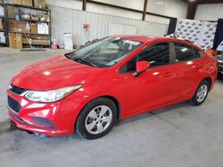 Salvage cars for sale at Byron, GA auction: 2017 Chevrolet Cruze LS