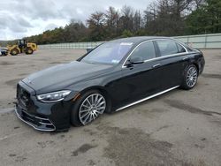 Salvage cars for sale at Brookhaven, NY auction: 2022 Mercedes-Benz S 580 4matic