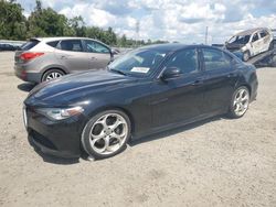 Salvage cars for sale at Arcadia, FL auction: 2019 Alfa Romeo Giulia TI