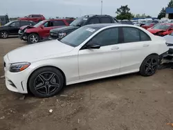 Salvage cars for sale at Woodhaven, MI auction: 2020 Mercedes-Benz C 300 4matic