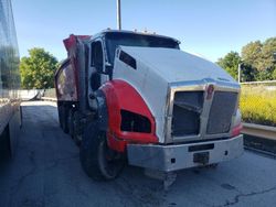 Salvage trucks for sale at Dyer, IN auction: 2021 Kenworth Construction T880