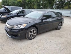 Salvage cars for sale at North Billerica, MA auction: 2016 Honda Accord LX